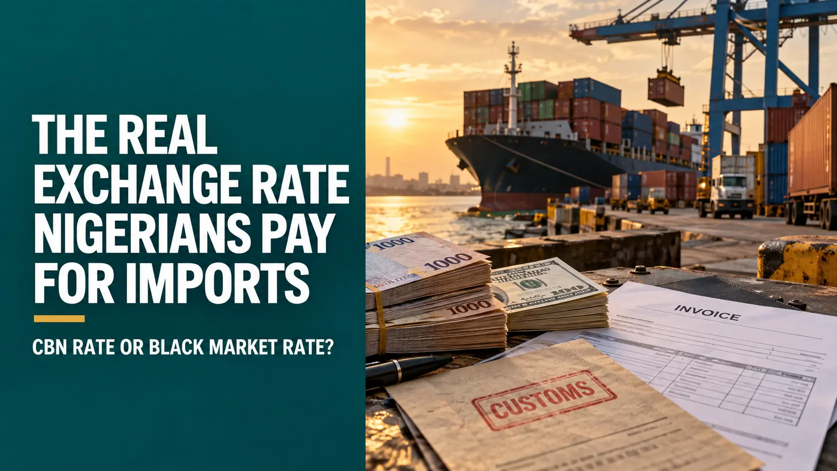 The Real Exchange Rate Nigerians Pay for Imports: CBN Rate or Black Market Rate?